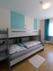 Etagenbett zwei Betten für Kinder Ferienwohnung Haus Nahetal
